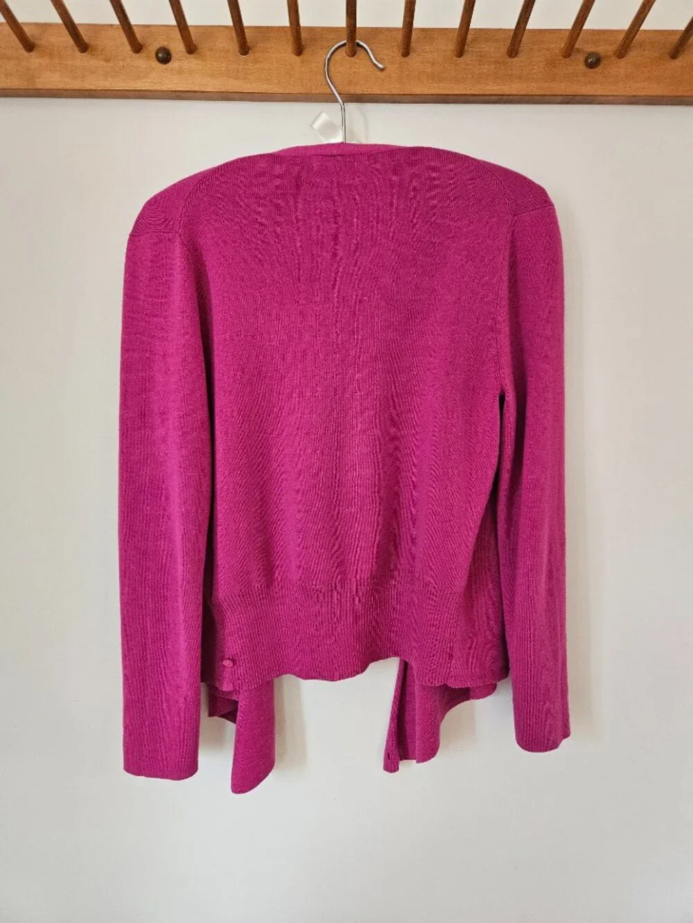 NIC+ZOE Women's Deep Pink Wrap Sweater - Size Petite PS